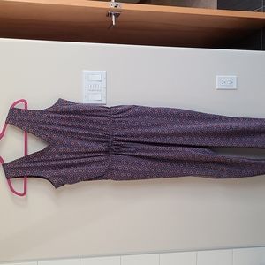 Toad&Co sunkissed sleeveless jumpsuit, size medium